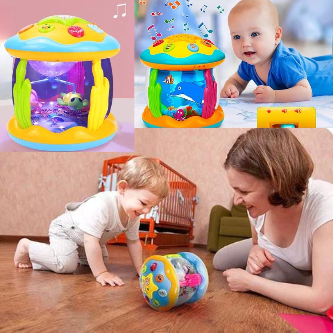 Baby-Crawl-Toy™ | Jouet à ramper musical lumineux éducatif pour bébés à partir de 3 mois