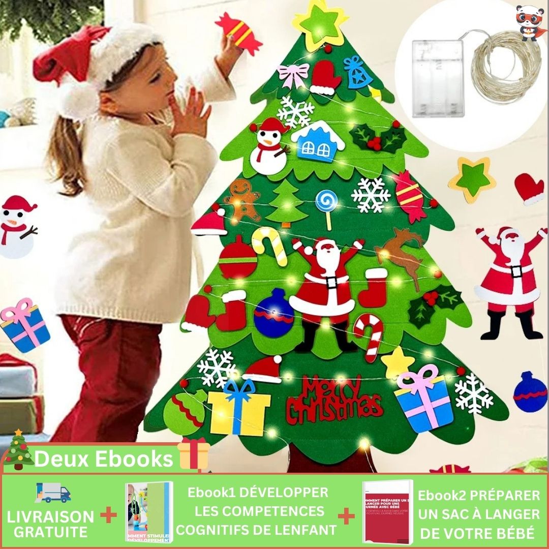 Sapin de Noël™ | Arbre de Noël en Feutre-Décoration pour Enfant