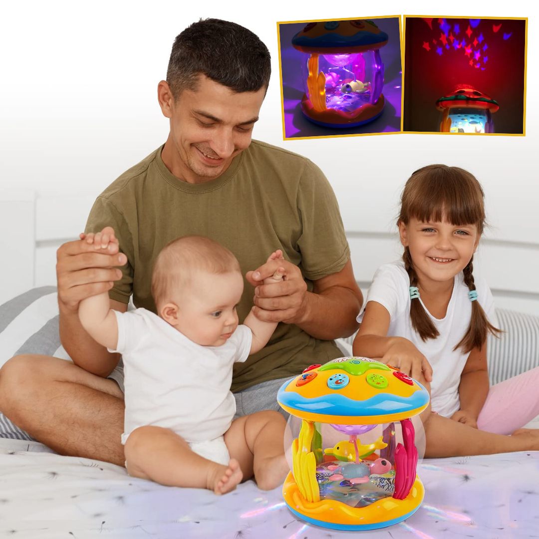 Baby-Crawl-Toy™ | Jouet à ramper musical lumineux éducatif pour bébés à partir de 3 mois