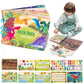 Jeu d'activité préscolaire™ | Premier livre, jeux éducatifs pour enfants, livre silencieux, jouet pour enfants, jeu de puzzle, nombres, animaux, véhicules, monde des dinosaures, les légumes,