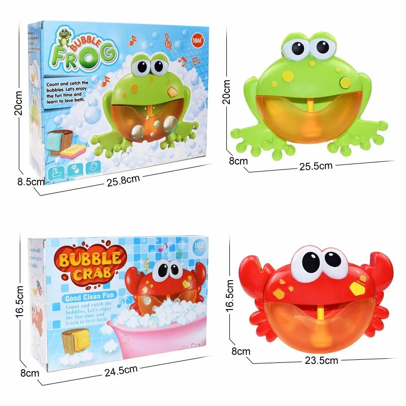 Crabes à bulles pour enfants, jouet de bain pour bébé, fabricant de bulles de bain, piscine, baignoire