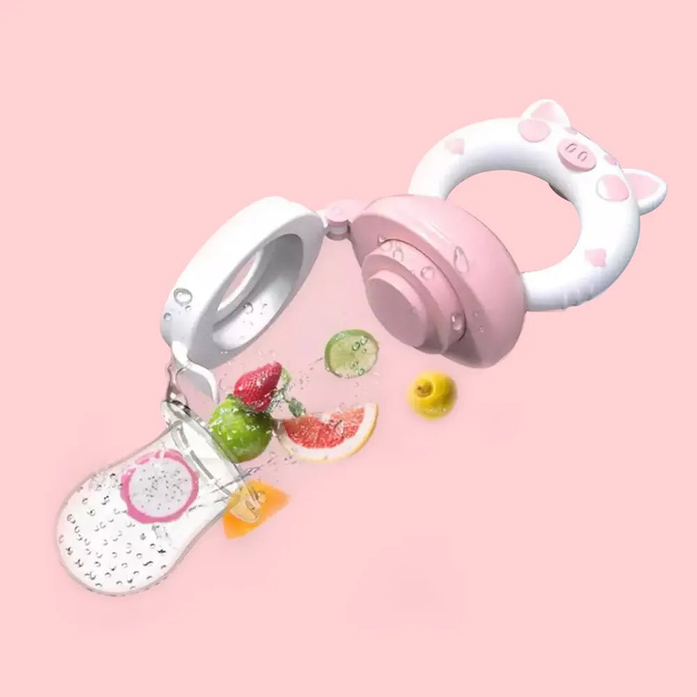 Lollipop-Baby-Feeding™ | Mangeoire à fruits en silicone avec couvercle pour bébé - Mon Petit Héros