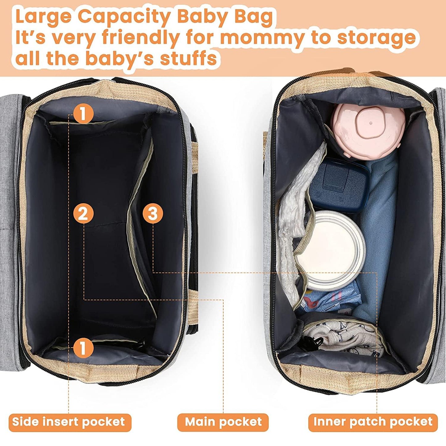 Sac à langer portatif | Berceau de voyage BabyNappy™ - Mon Petit Héros