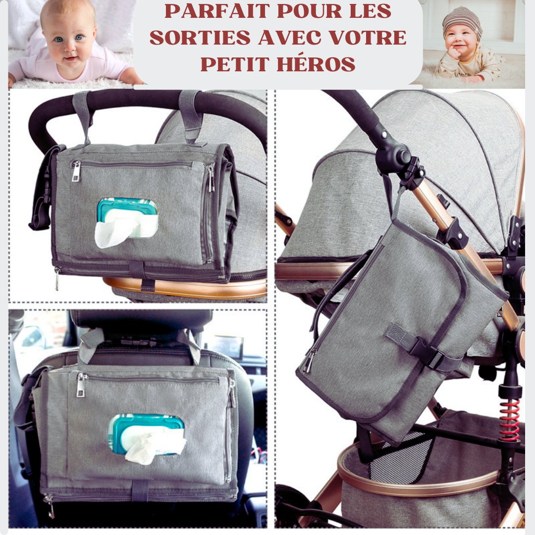 Sac de Change Maternelle | Baby-Changing-Mat™ - Mon Petit Héros